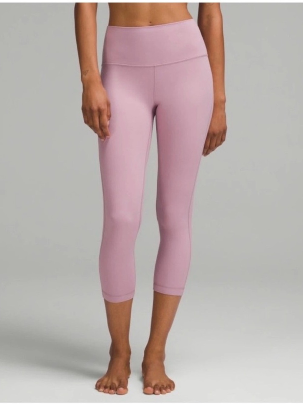 lululemon athletica Dusty Pink Cropped High-Rise Leggings